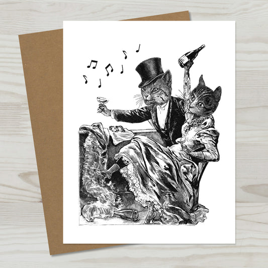 Party Cats Greeting Card