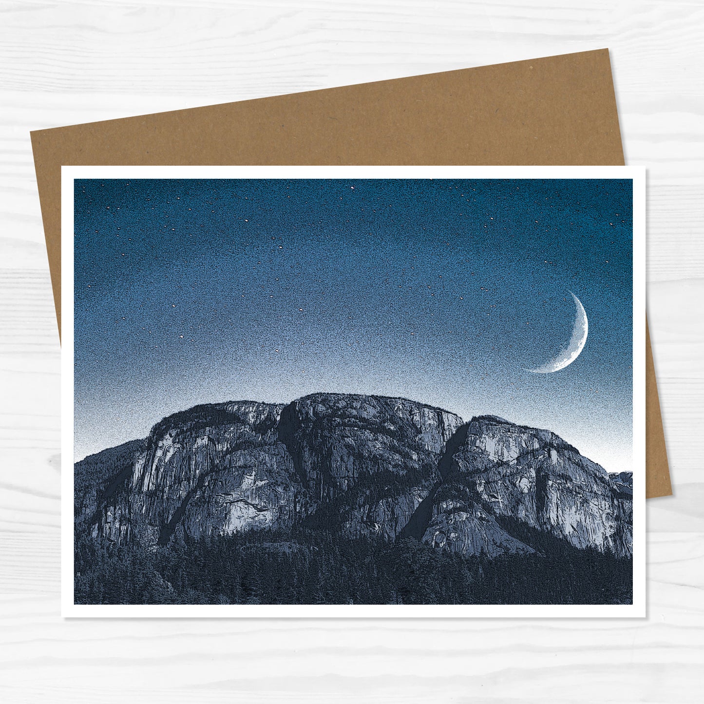 Squamish Chief at Night  Greeting Card