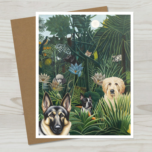 Garden of Pups Greeting Card