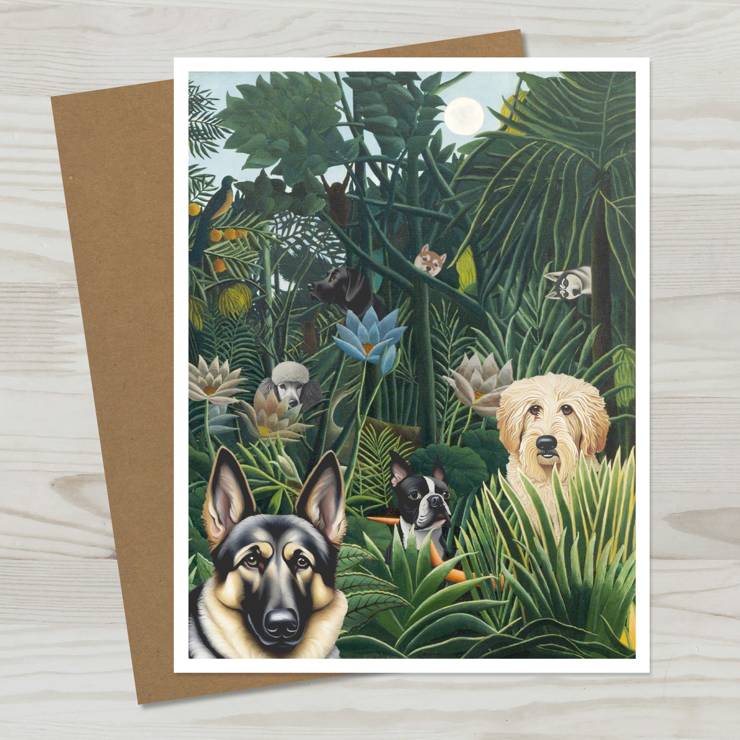 Garden of Pups Greeting Card