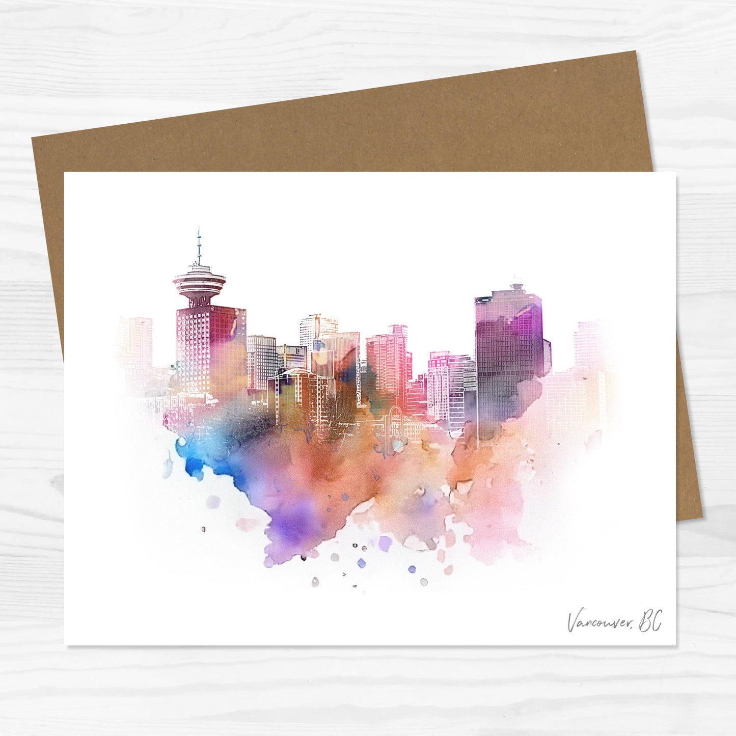 Vancouver Skyline Greeting Card