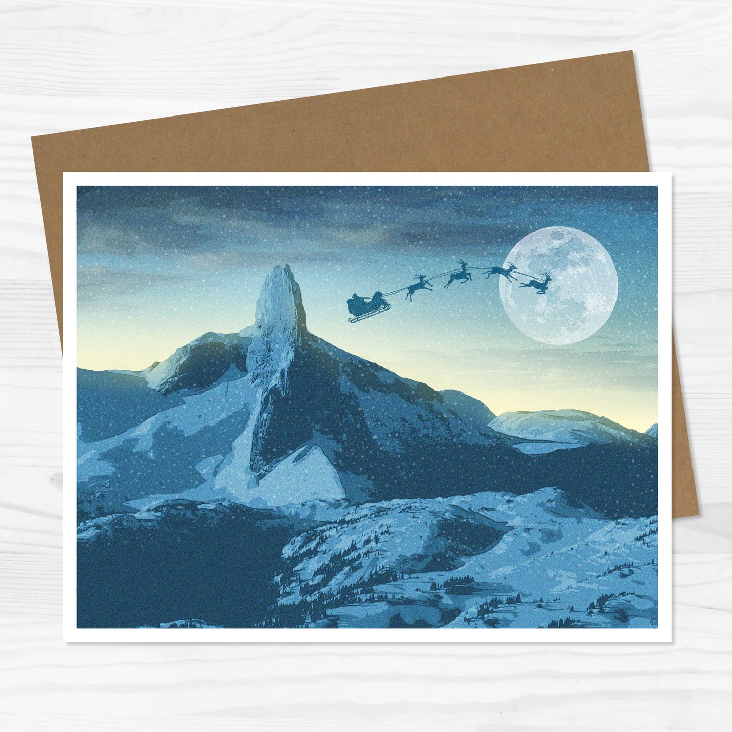 Black Tusk Christmas Greeting Card