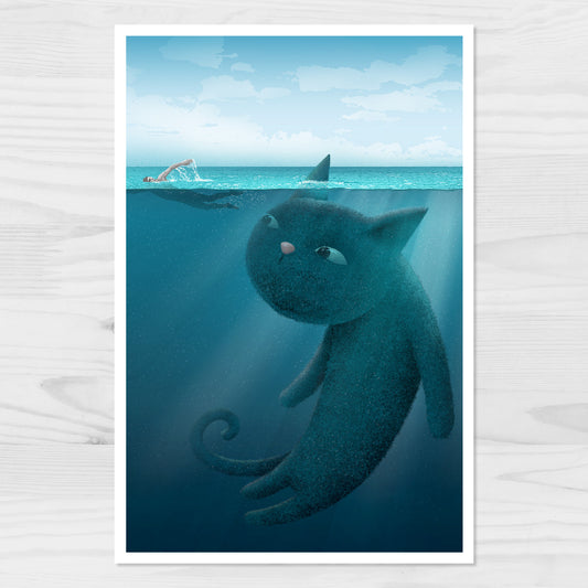 Cat Shark Postcard