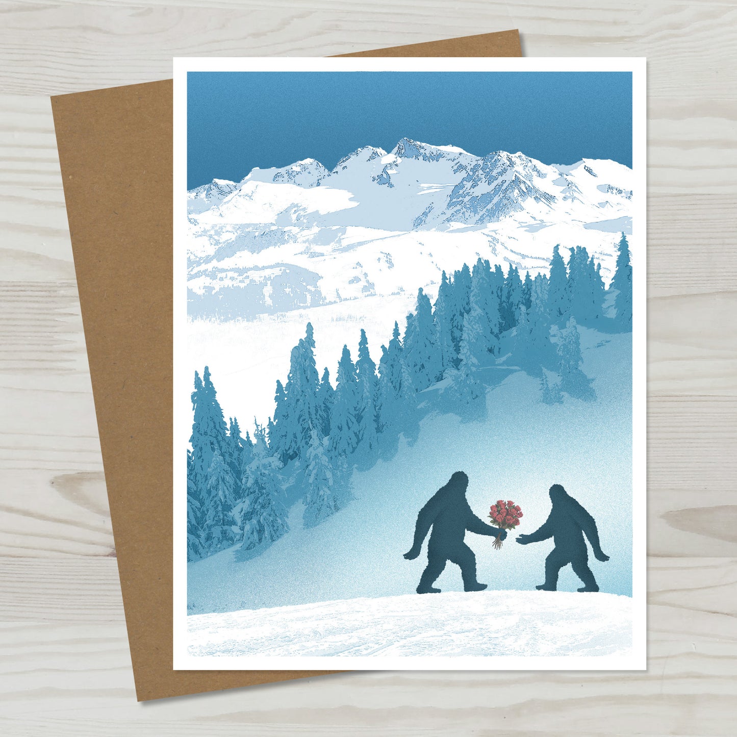 Sasquatch Love Greeting Card