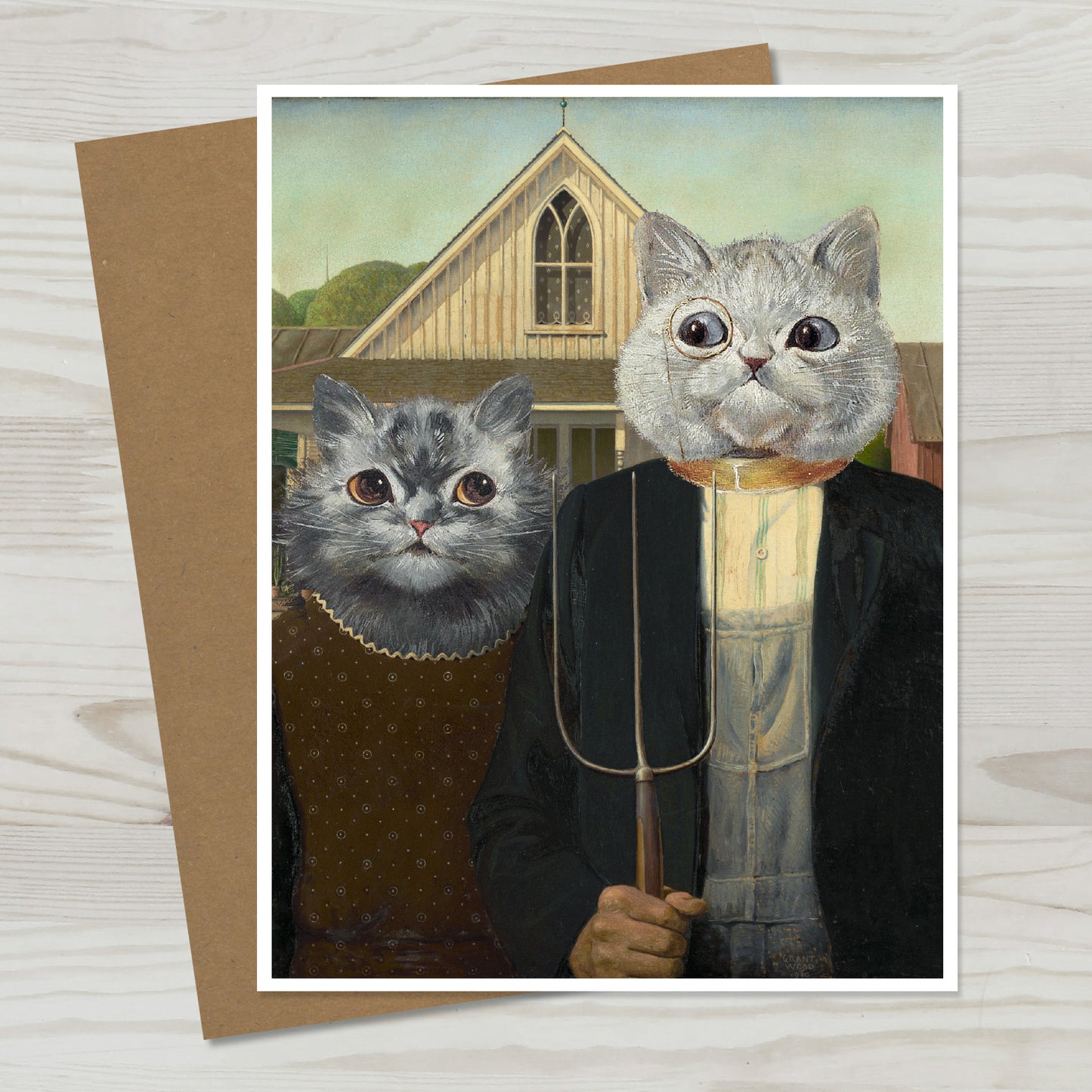 American Pawthic Greeting Card