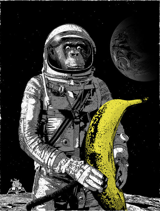 Space Banana Art Print